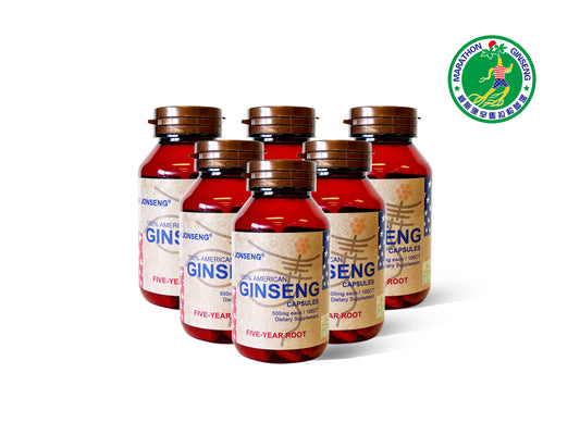 620-100 Dr Jonseng 100% American Ginseng Capsules - 50g (100 Count)