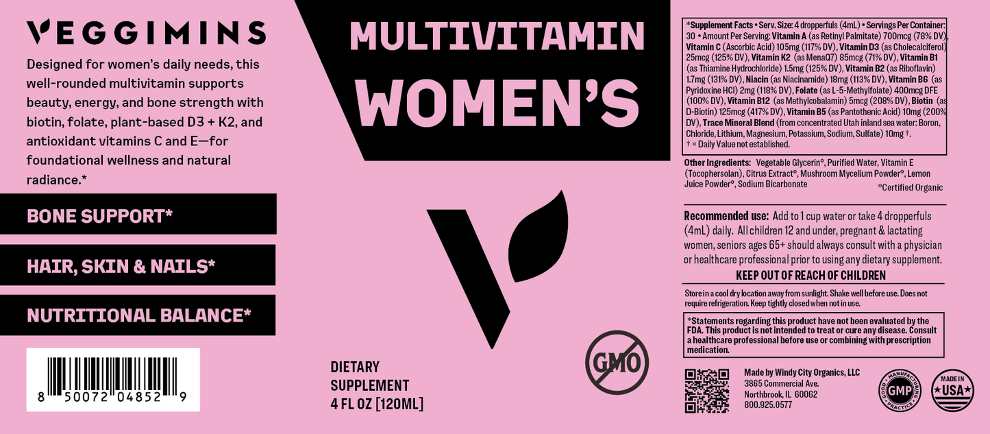 Women's Daily Multivitamin Liquid Drops