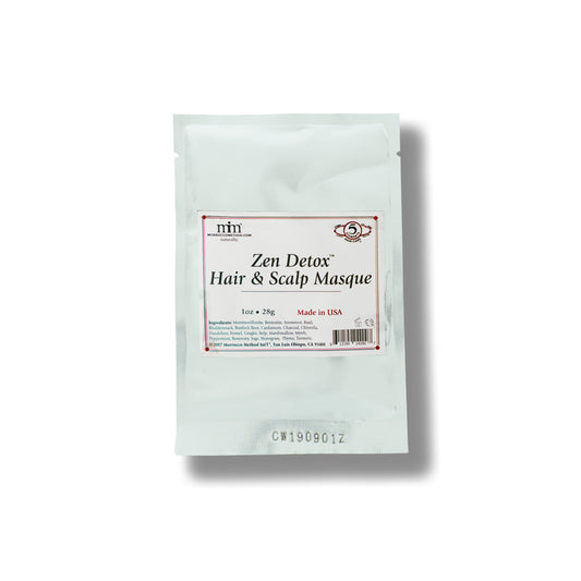 Zen Detox Hair & Scalp Masque packaging on a white background