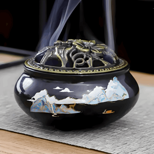 Ceramic Incense Burner | Elegant Home DΓ©cor & Aromatherapy Accessory