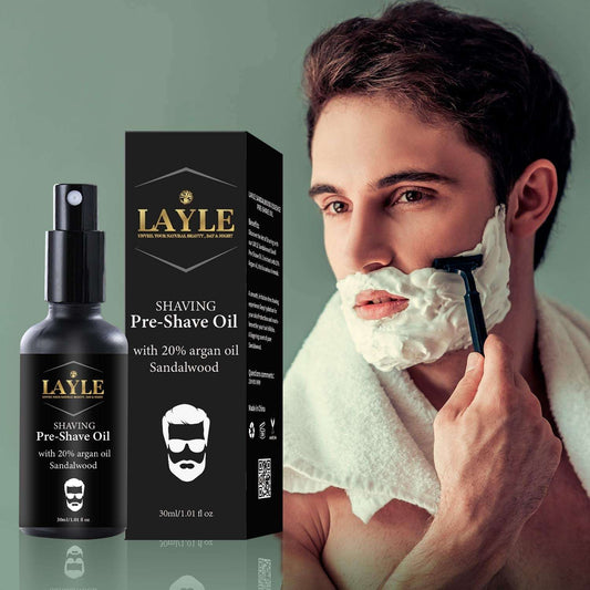 Men’s Pre-Shave Oil – Sandalwood & Jojoba Blend