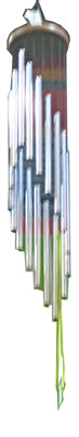 Nature's Melody Premium Spiral Wind Chimes (Silver 37")