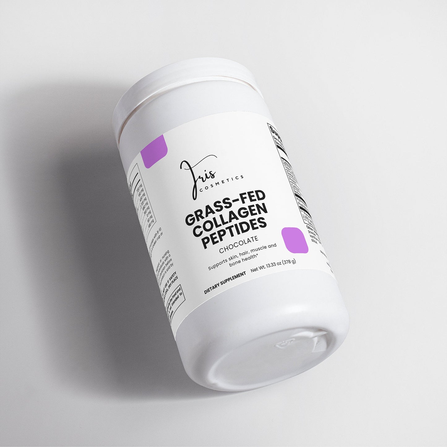 Iris Cosmetics Grass-Fed Collagen Peptides Powder (Chocolate)