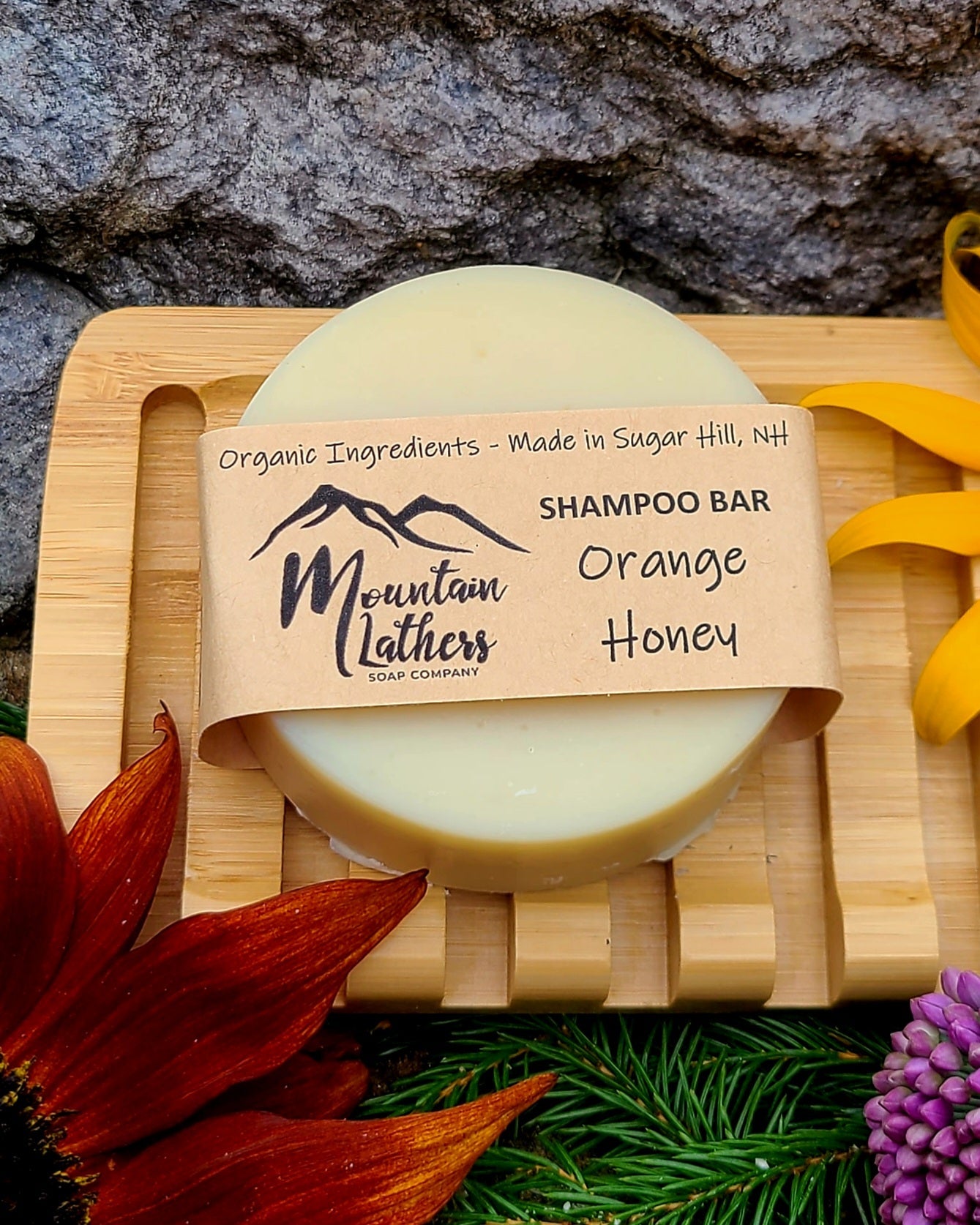 Wood Collection | Orange Honey Moisturizing Shampoo Bar