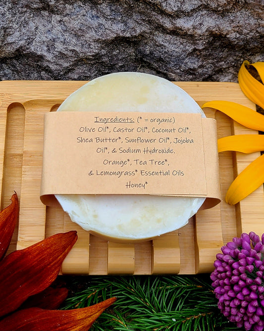 Wood Collection | Orange Honey Moisturizing Shampoo Bar