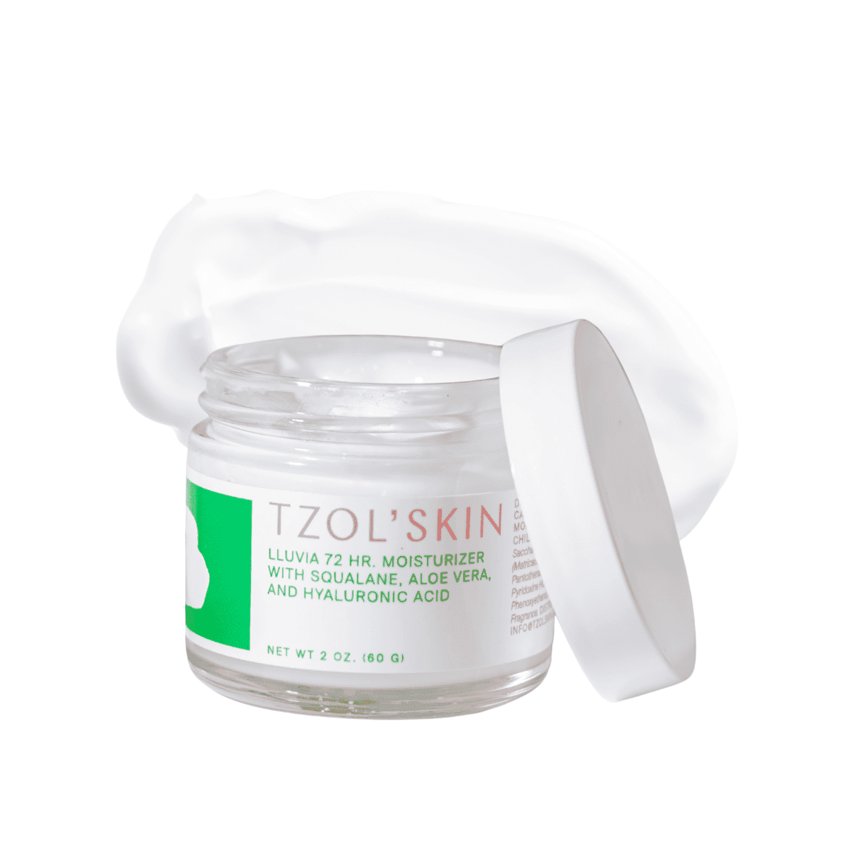 Lluvia 72HR Moisturizer with Squalane, Aloe Vera, and Hyaluronic acid.