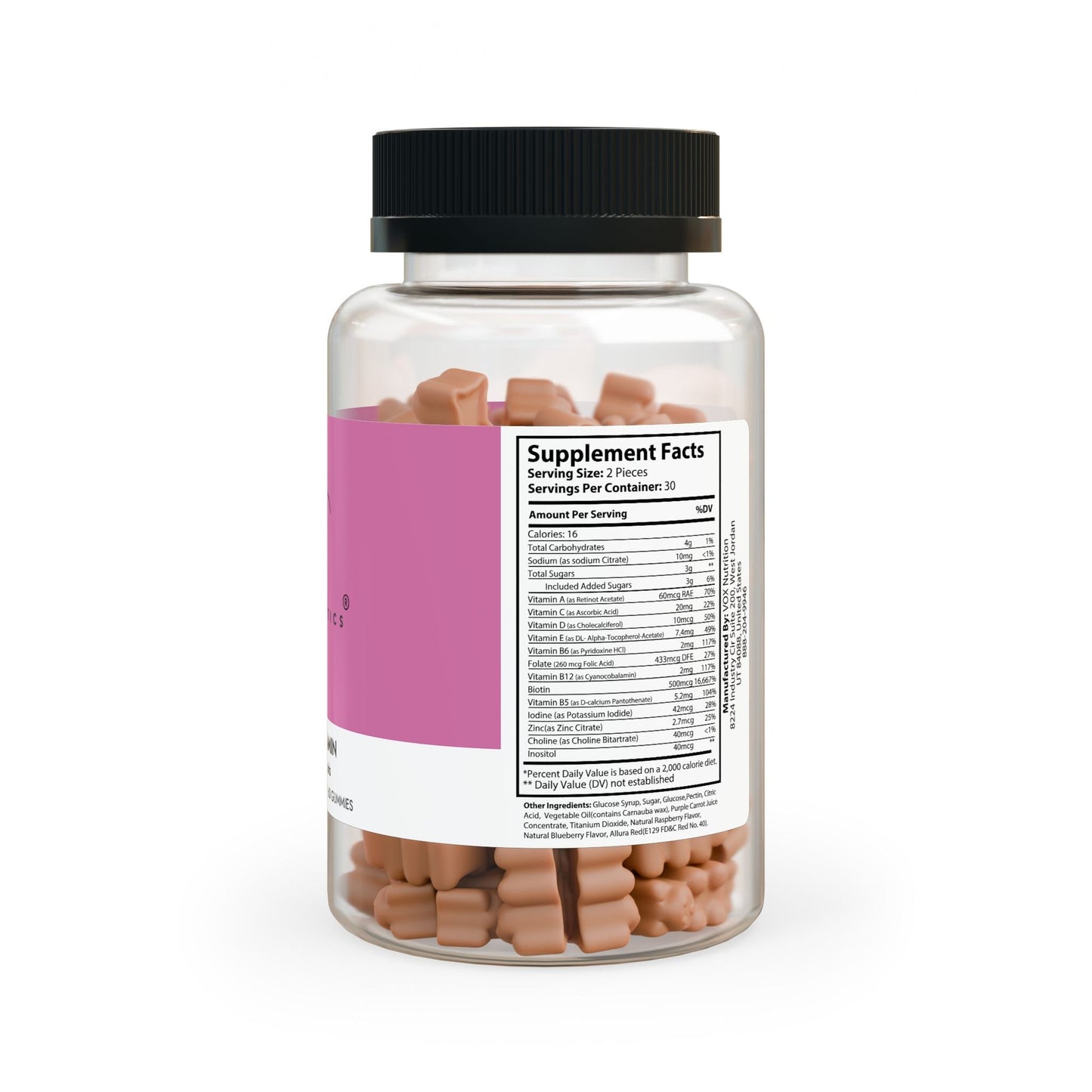 Iris Cosmetics Hair Vitamin Gummies (60 Gummies)