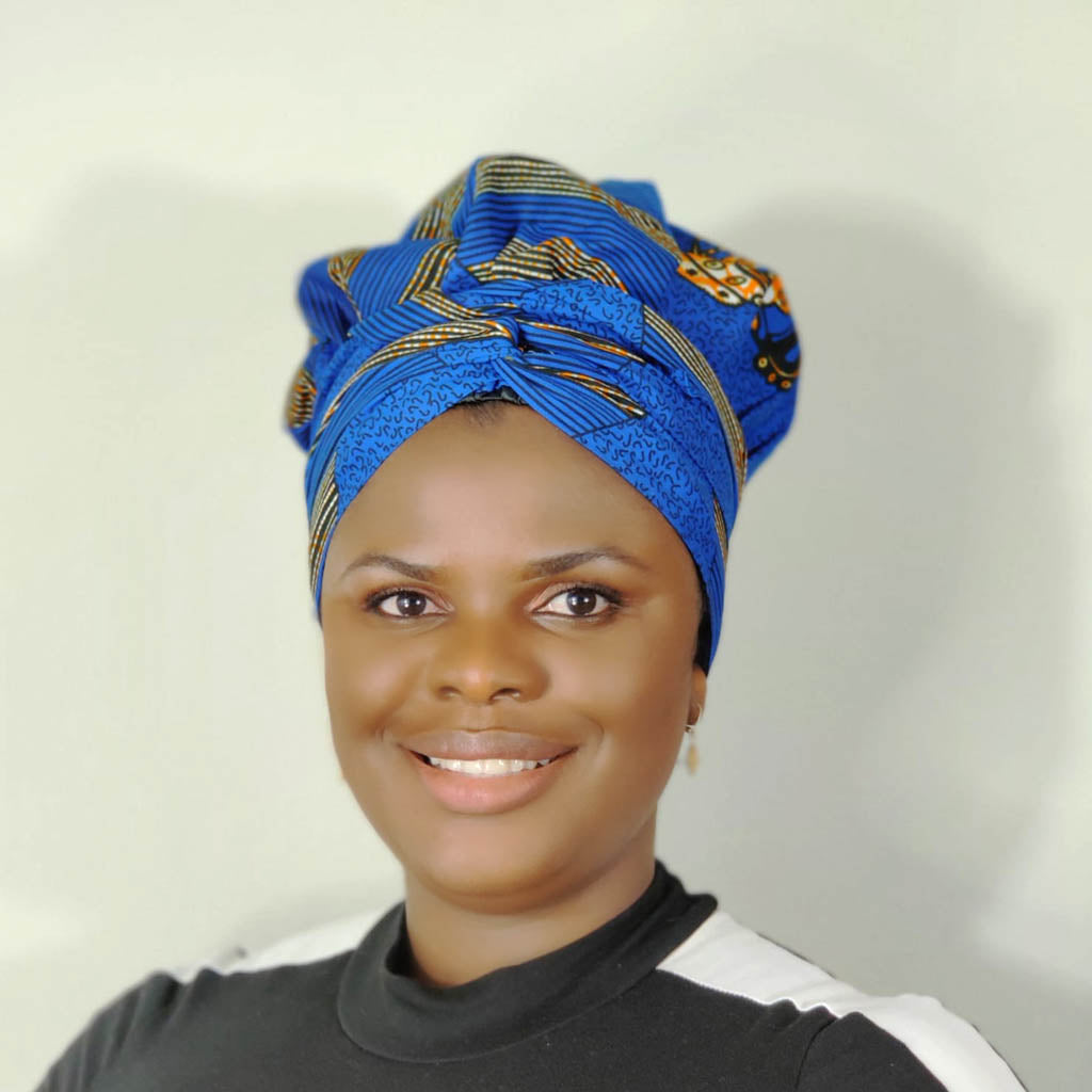Wood Collection | African Print Satin-Lined Bonnet Wrap