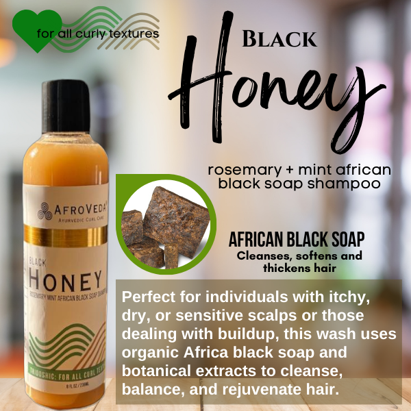 Black Honey Rosemary + Mint African Black Soap Shampoo