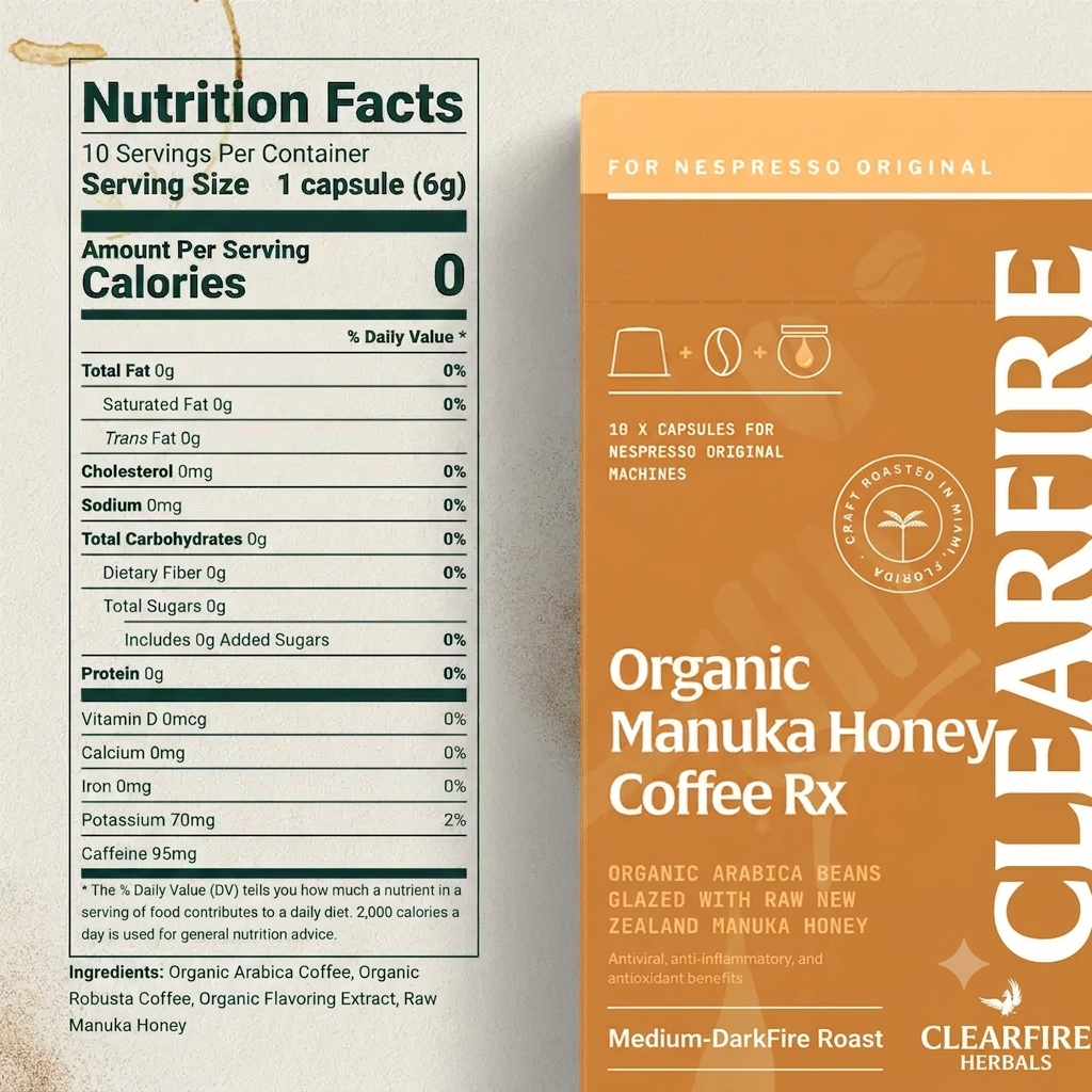 Organic Manuka Honey Coffee | Medium Dark Espresso