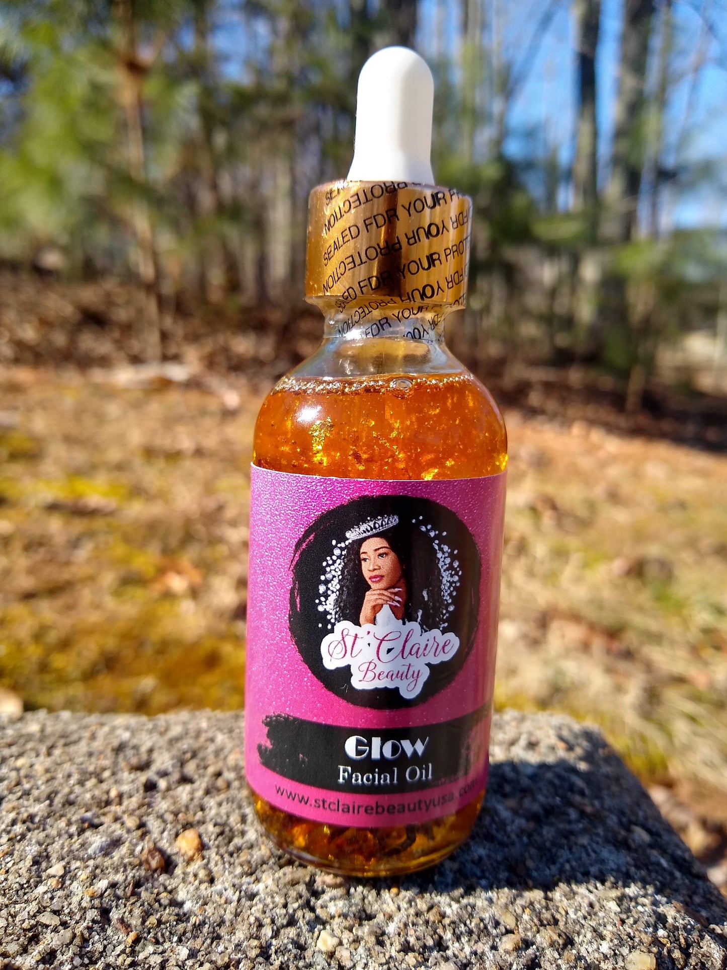 Turmeric Glow Facial and Body Oil  With Rosehip, Sea Buckthorn & 24K Gold Flakes