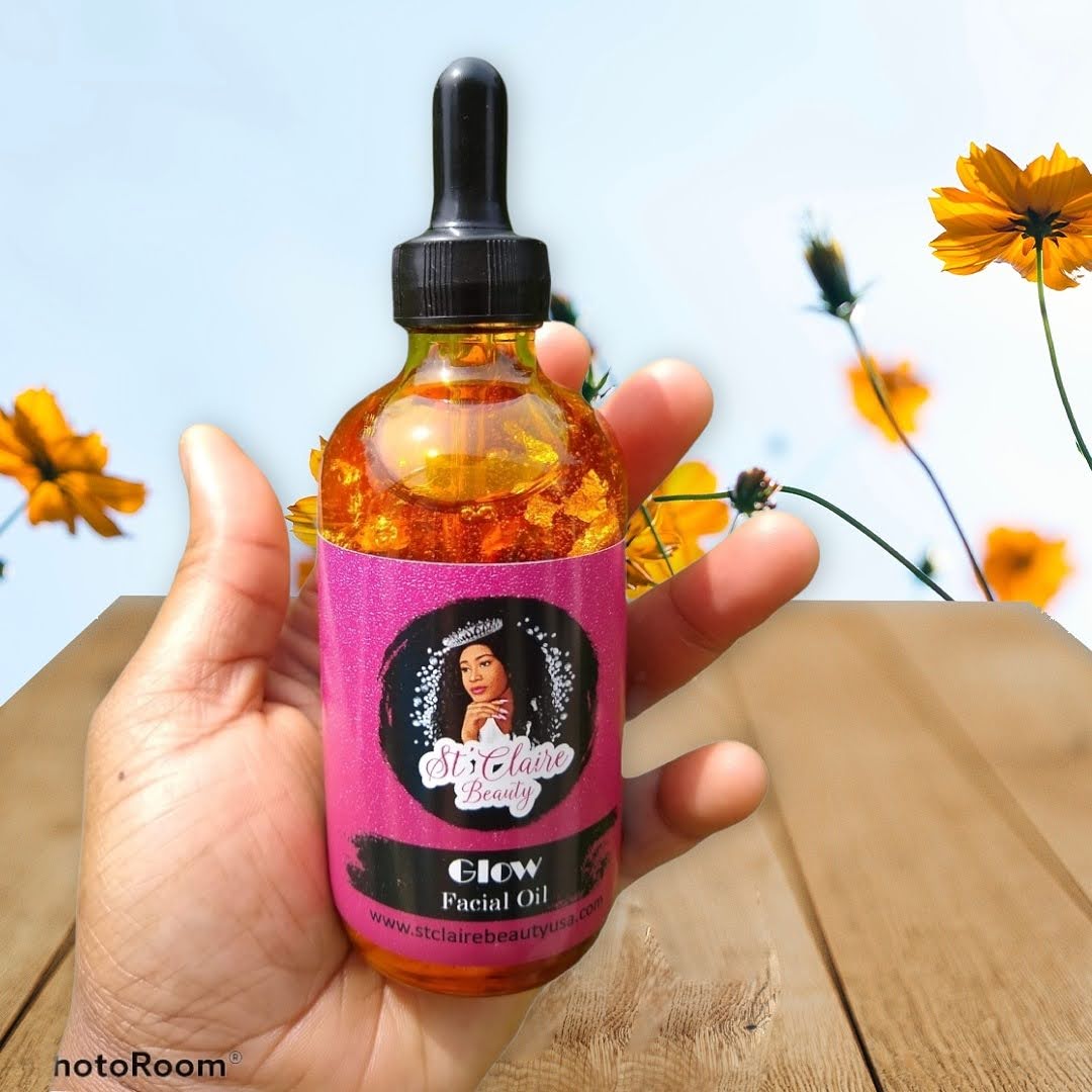 Turmeric Glow Facial and Body Oil  With Rosehip, Sea Buckthorn & 24K Gold Flakes