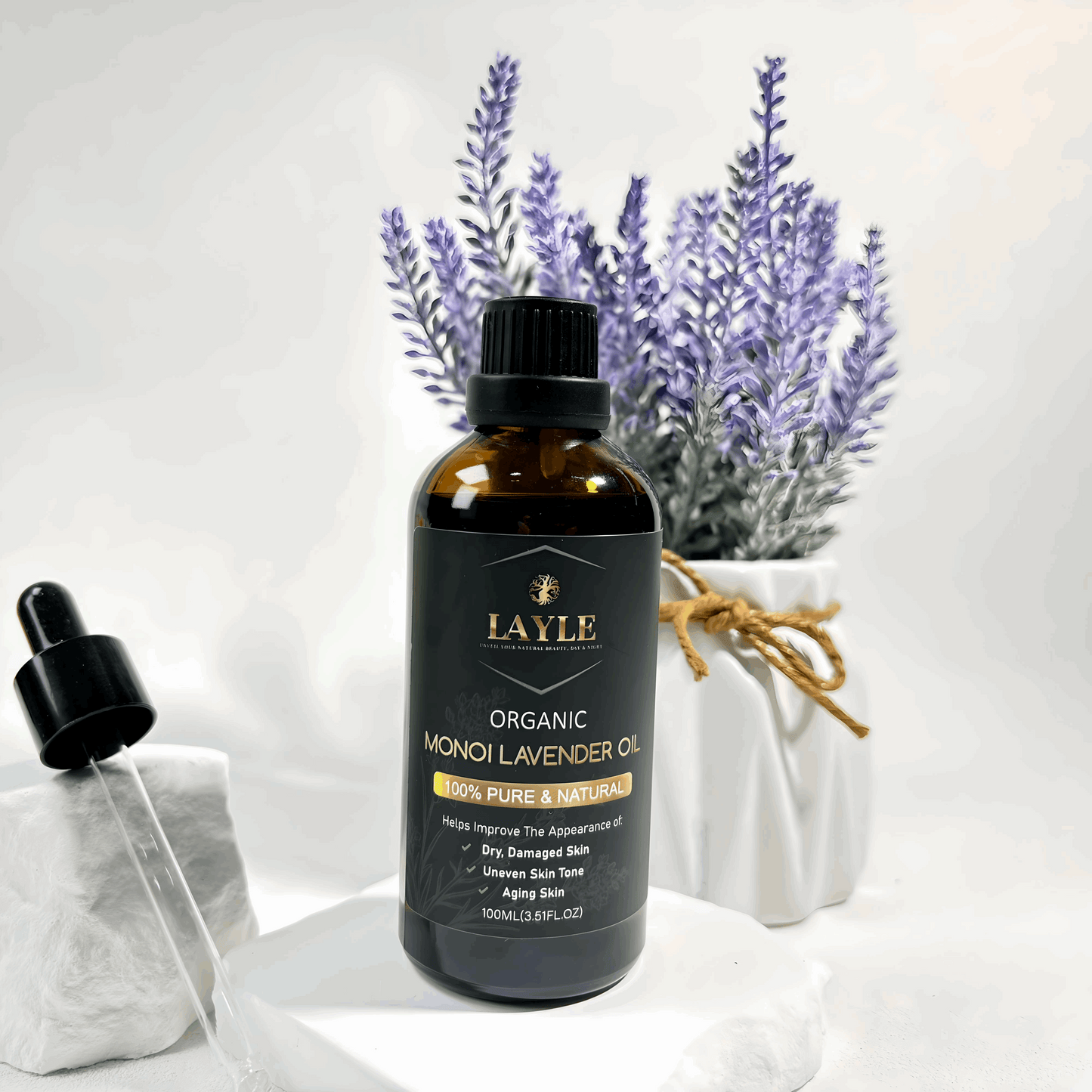 Organic Monoi Lavender Body Oil – Calm & Radiance Elixir