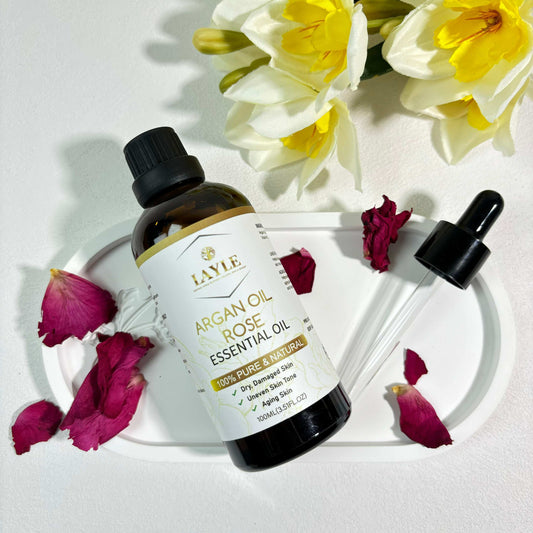 Organic Argan Oil Rose – Luxurious Hydration & Balancing Body Oil 🌹✨