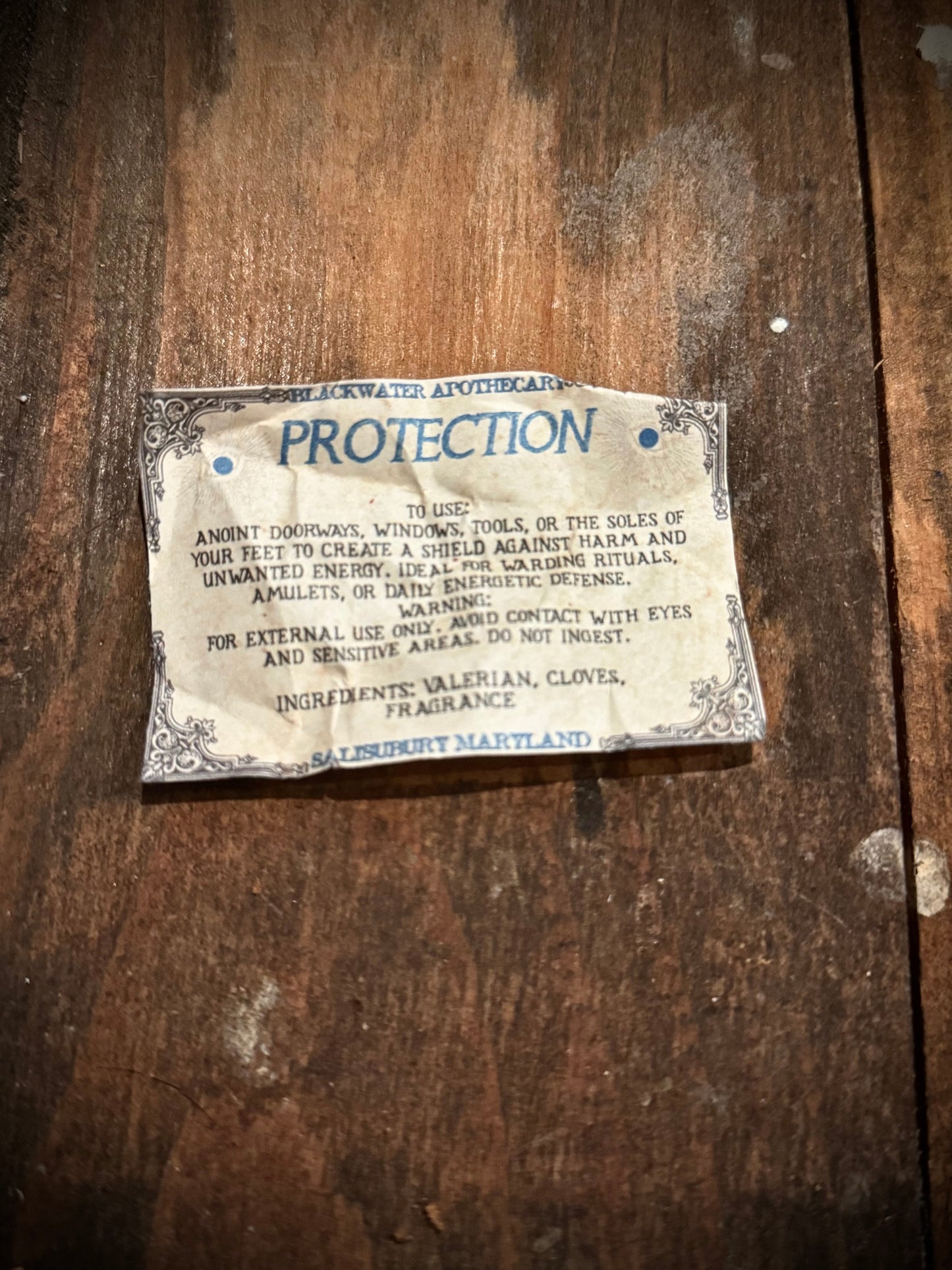 Protection Ritual Oil for Warding & Energy Defense – 1oz