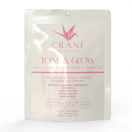  Crane Wellness Tone & Glow product packaging on a white background