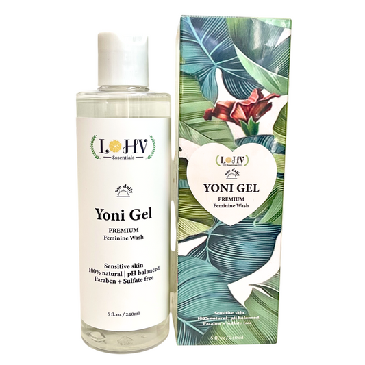 LOHV Yoni Gel | Intimate Wash | Palm Kernel Oil & Rose Oil | LOHV ESSENTIALS