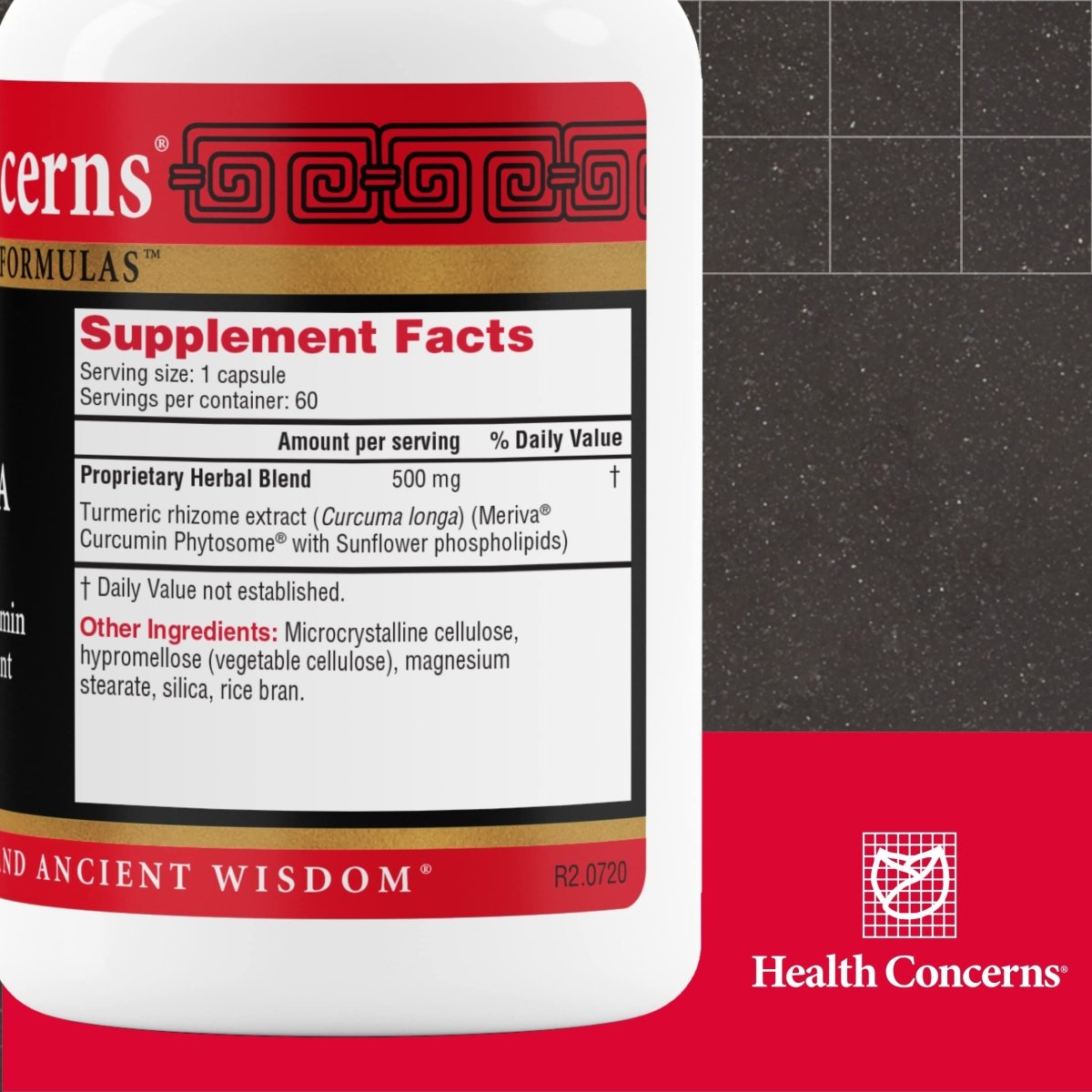 Health Concerns Curcuma Flow - Joint Health Support Supplements - 60 Capsules