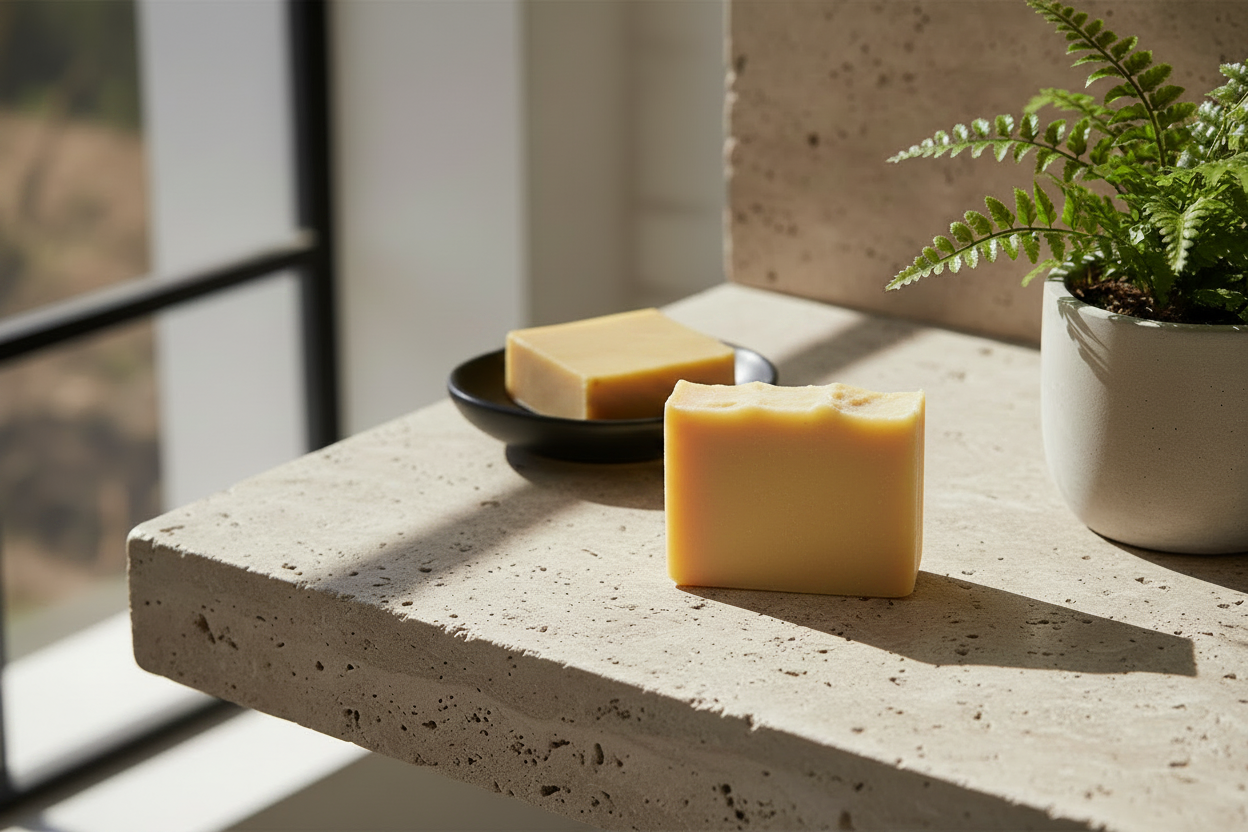 Light Yellow Artisanal Soap Bar