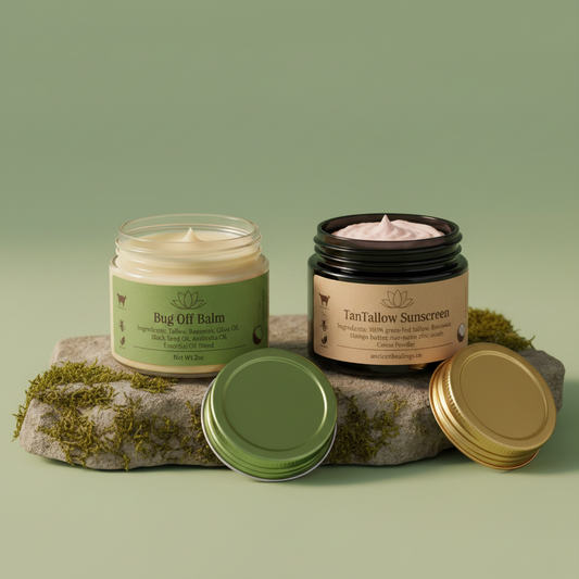 Outdoor Bundle | TanTallow Mineral Sunscreen + Bug Off Balm | Tallow-Based
