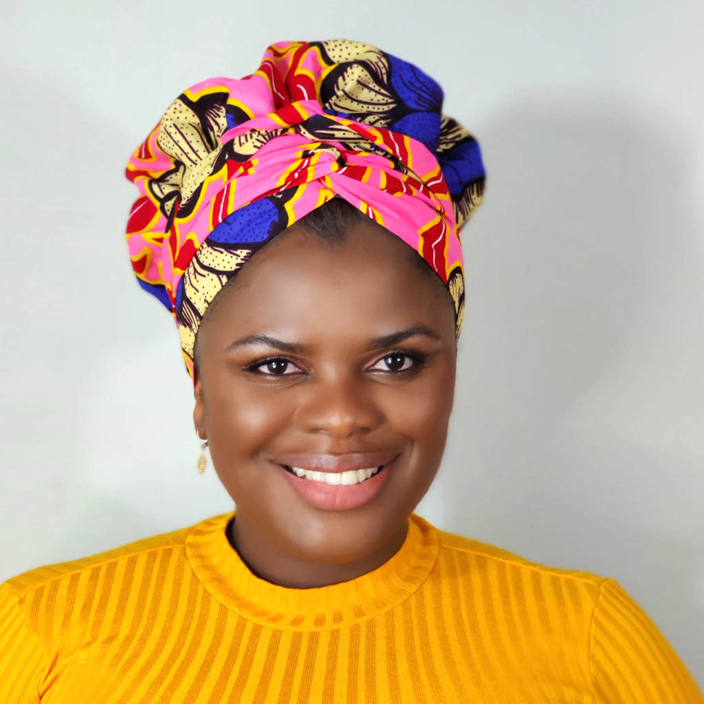 Wood Collection | African Print Satin-Lined Bonnet Wrap