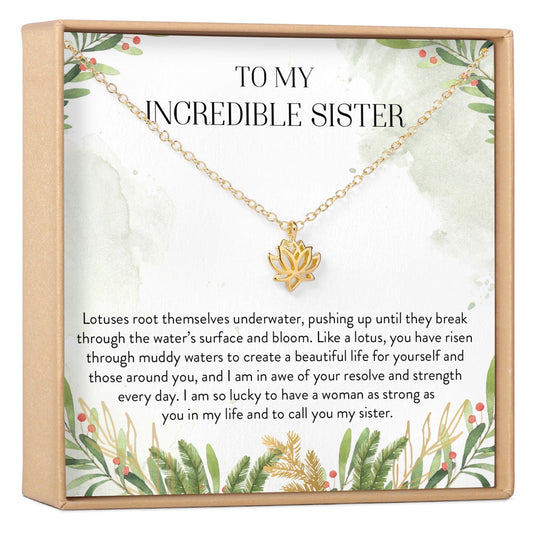 Sister Lotus Necklace